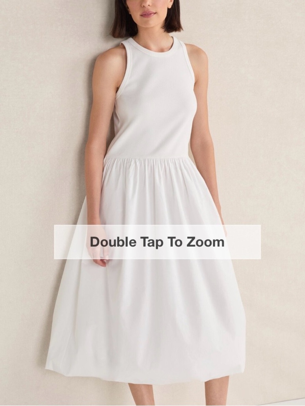 Haven  White Drop Waist Bubble Dress